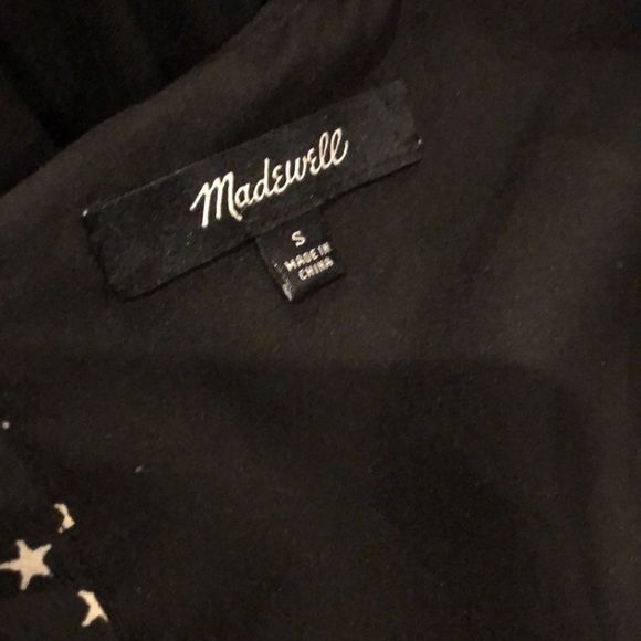 Madewell Silk Button Back Dress in Star Scatter S - Picture 6 of 11
